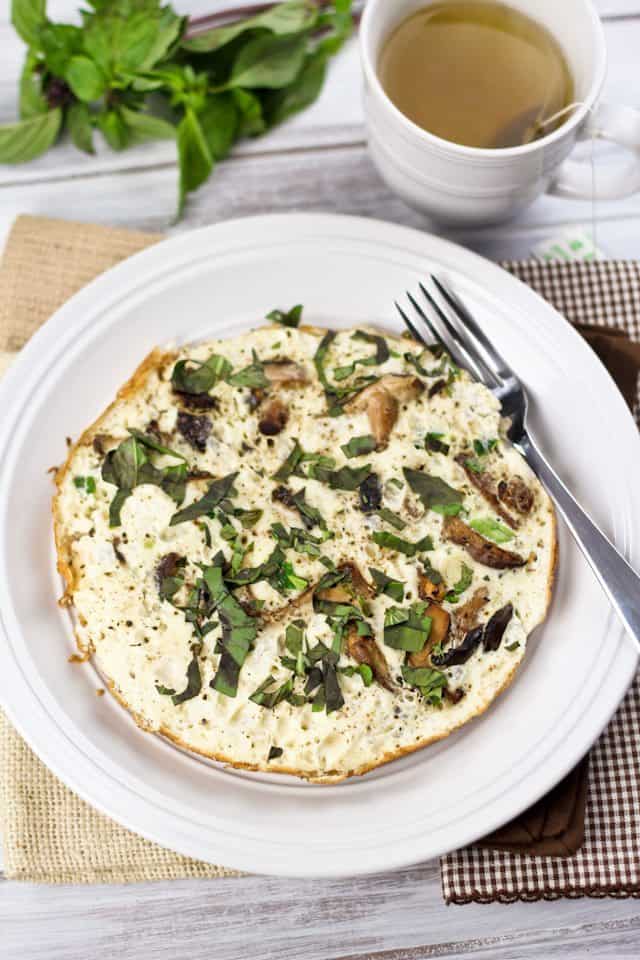 Omelette aux blancs d'œufs et aux champignons |  par Sonia!  Le gourmand en bonne santé