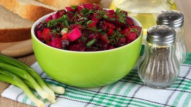 Photo of Salade de betteraves sucrées et piquantes aux betteraves vertes