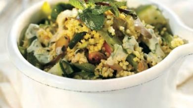 Photo of Millet pilaf avec sauce tahini aux herbes