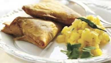 Photo of Samoussas et chutney de mangue fraîche