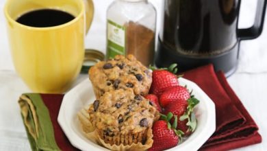 Photo of Muffins aux bananes et aux pépites de chocolat