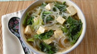 Photo of Soupe aux légumes au tofu avec nouilles aux haricots