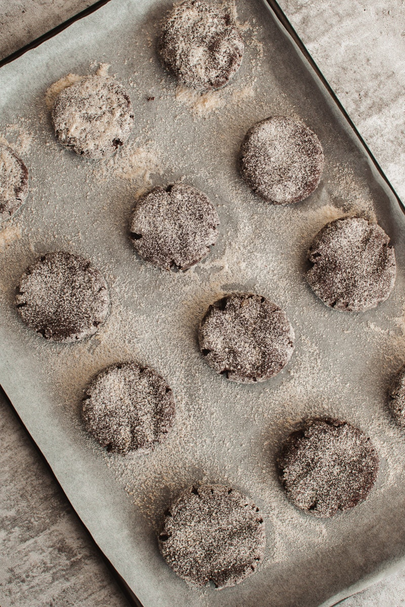 biscuits froissés végétaliens