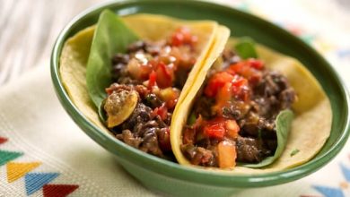 Photo of Tacos moelleux aux haricots noirs et à la courge d’été