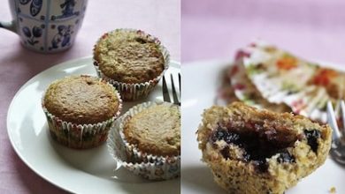 Photo of Muffin à la confiture de bleuets et de petits fruits