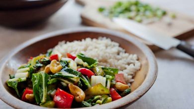 Photo of Bok choy sauté au gingembre et noix de cajou