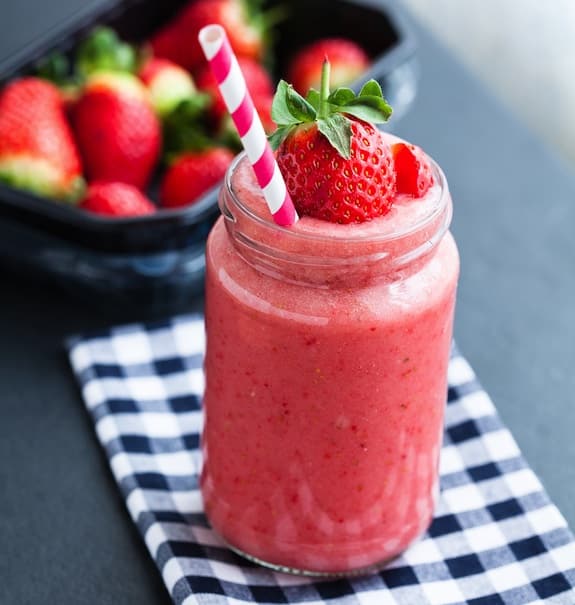Recette de smoothie aux fraises