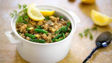 Photo of Boulgour citronné aux haricots verts et aux noix