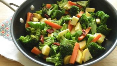 Photo of Brocoli Sauté ou Brocoli Rabe, Petites Carottes et Courge Jaune