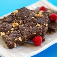 Brownies au chocolat végétaliens non cuits