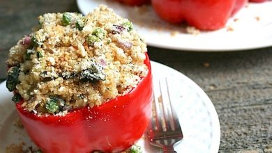Photo of Poivrons farcis à l’orzo ou au riz