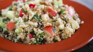 Photo of Salade de boulgour aux fruits et noix