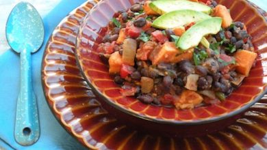 Photo of Chili rapide aux haricots noirs et patates douces