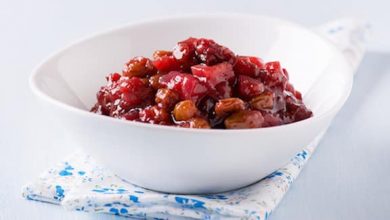 Photo of Chutney aux canneberges et aux pommes
