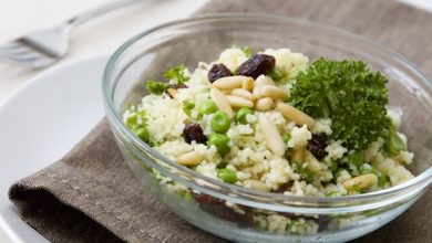Photo of Couscous aux petits pois et raisins secs