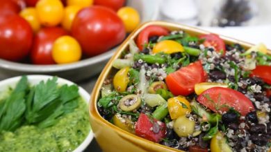 Photo of Couscous du jardin aux herbes ou salade de quinoa et haricots noirs