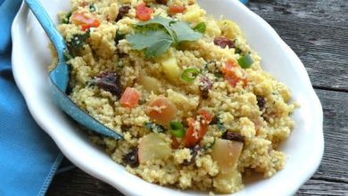 Photo of Couscous pilaf aux pommes et fruits secs