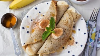 Photo of Crêpes au sarrasin avec sauce au chocolat