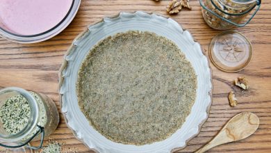 Photo of Croûte de tarte au chanvre et aux noix