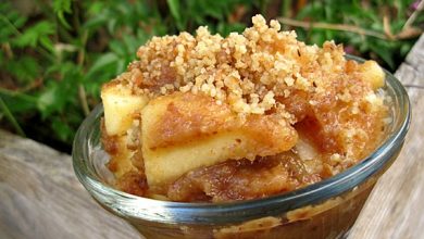 Photo of Crumble aux pommes crues