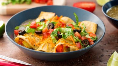 Photo of Enchiladas végétaliennes au fromage avec salsa verte