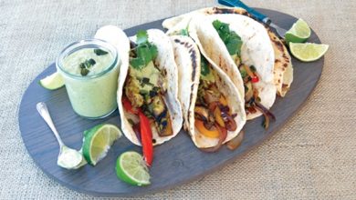 Photo of Fajitas au portobello avec sauce crémeuse poblano rôtie