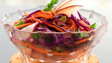 Photo of Chou rouge et salade de pommes
