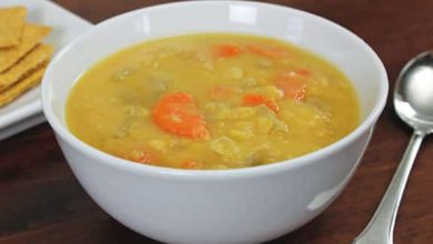 Photo of Soupe aux pois cassés jaunes et à la noix de coco