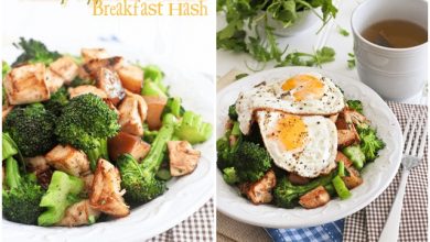 Photo of Hash petit-déjeuner à la dinde, aux pommes et au brocoli