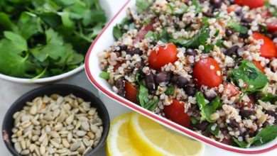 Photo of Salade de quinoa tabbouli aux haricots noirs