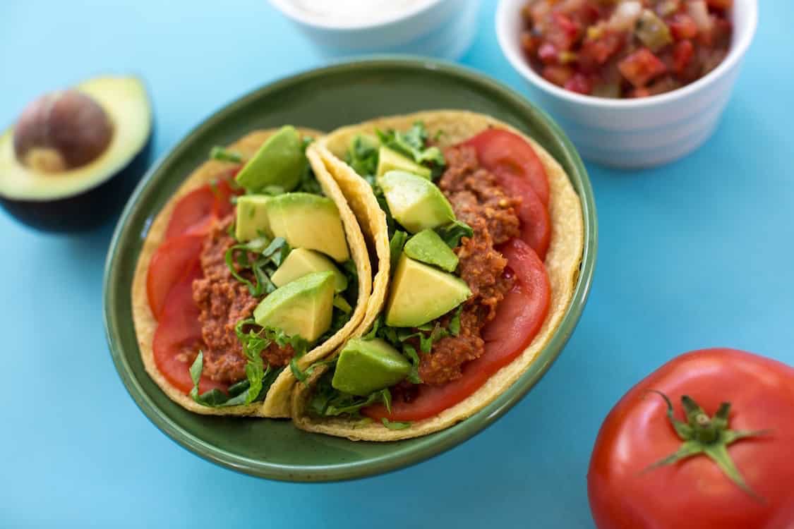 Garniture taco au tempeh et aux noix