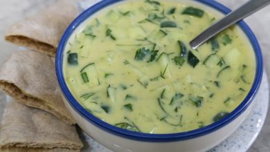 Photo of Soupe froide au concombre au cari