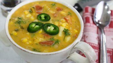 Photo of Soupe aux pommes de terre, maïs et chili vert