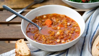 Photo of Soupe aux lentilles et aux conchiglietti (pâtes minuscules)