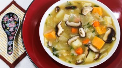 Photo of Soupe miso aux légumes d’hiver