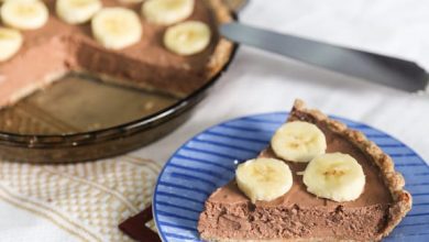 Photo of Mousse au chocolat vegan et tarte aux bananes