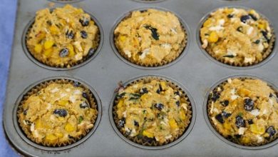 Photo of Muffins au maïs et aux courgettes aux haricots noirs