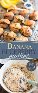 Pratiquement sans gras et édulcorés avec rien d'autre que des fruits frais, ces muffins aux bananes et aux bleuets constituent une délicieuse collation à tout moment de la journée
