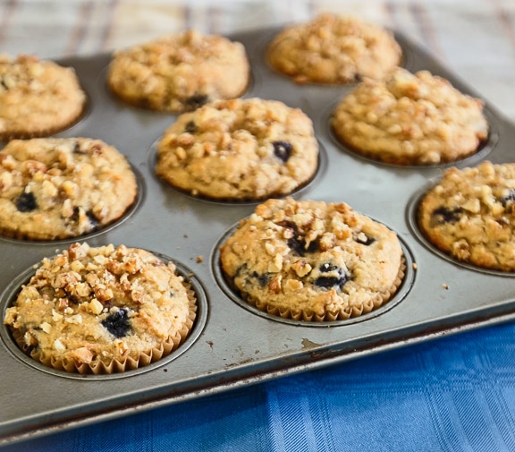 Muffins citronnés aux bleuets