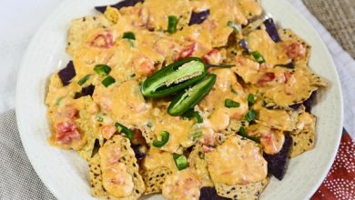 Photo of Nachos végétaliens avec Chili con Queso