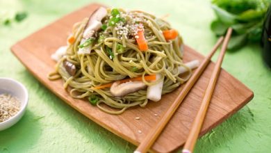 Photo of Nouilles japonaises froides avec daïkon et carottes