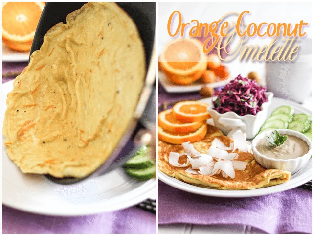 Omelette à l'orange et à la noix de coco |  par Sonia!  Le gourmand en bonne santé