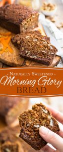 Cette version naturellement sucrée d'un Morning Glory Bread est tellement savoureuse et délicieuse que vous ne croirez jamais qu'elle est vraiment bonne pour vous!