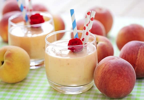 Smoothies aux pêches