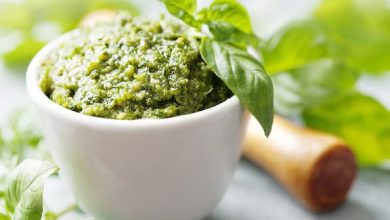 Photo of Pesto aux épinards et au basilic