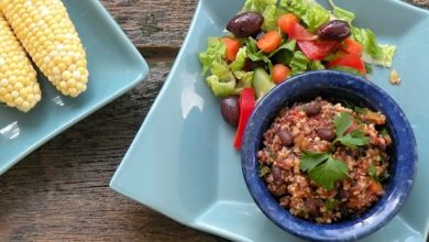 Photo of Pilaf aux grains et haricots à la salsa