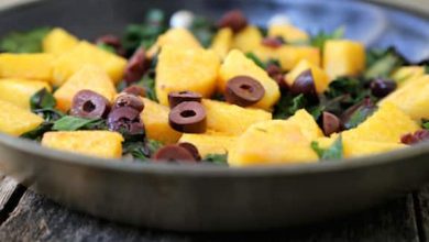Photo of Chard avec coins de polenta