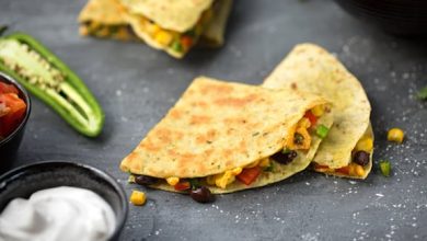 Photo of Quesadillas aux haricots noirs et au maïs