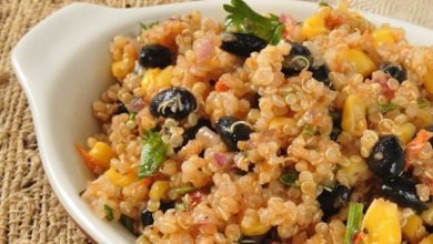 Photo of Quinoa tropical et haricots noirs