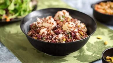 Photo of Quinoa avec chou-fleur, canneberges et noix